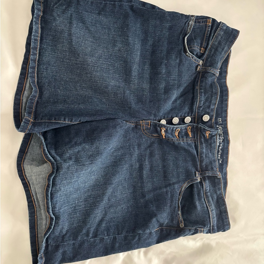 Maurices Dark Blue Jean Shorts